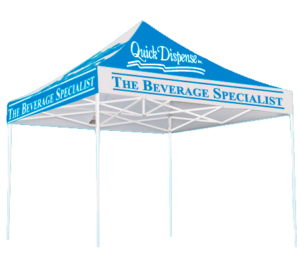 Outdoor canopy tent for trade shows and events