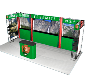 10X20 Garnet Inline Truss Display