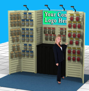 71-10×8-D Slatwall Display Mockup