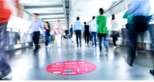 COVID-19 Prevention Floor - Mirror - Window Graphics